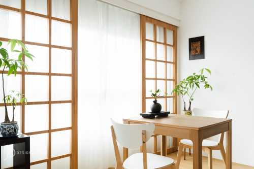 Minimalist Dining Room at Ubi Grove