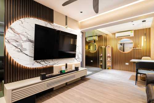 Modern Living Room at Sembawang | 334 sembawang close