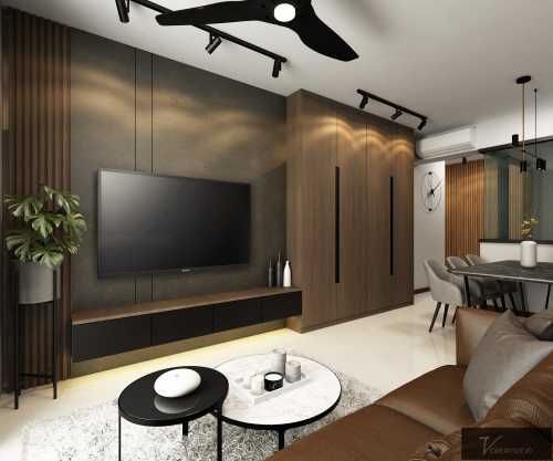 Modern Living Room at Normanton Park