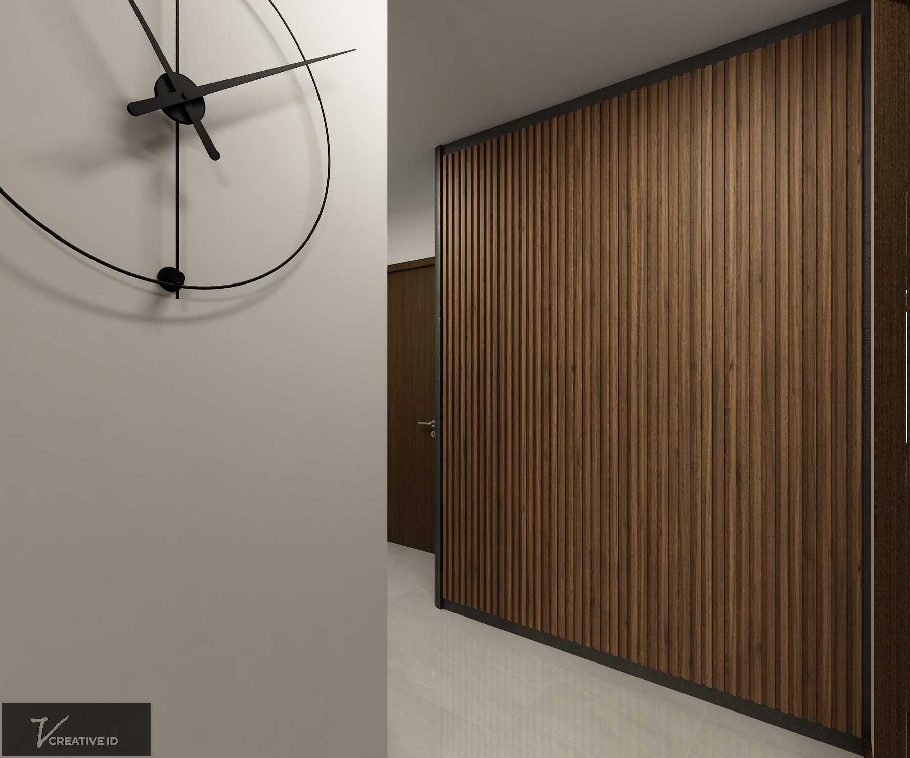 Modern Foyer with Artwork and Console Table