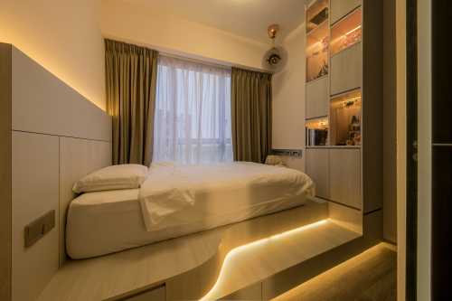 Contemporary Bedroom at 3 Bedroom Condo @ Riverfront