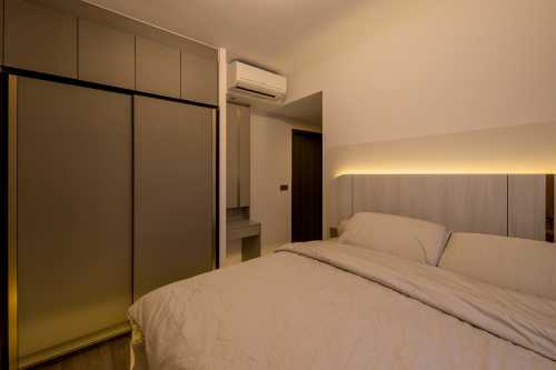 Contemporary Bedroom at 3 Bedroom Condo @ Riverfront