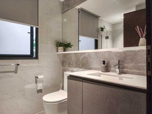 Contemporary Bathroom at The Brownstone