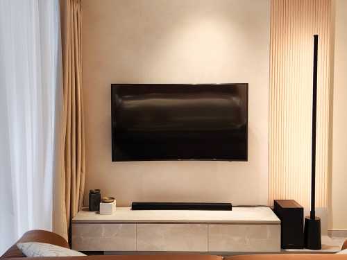 Contemporary Living Room at The Brownstone
