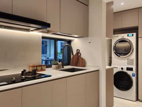 Contemporary Kitchen at The Brownstone