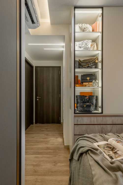 Contemporary Bedroom at 3 Bedroom Condo @ Riverfront