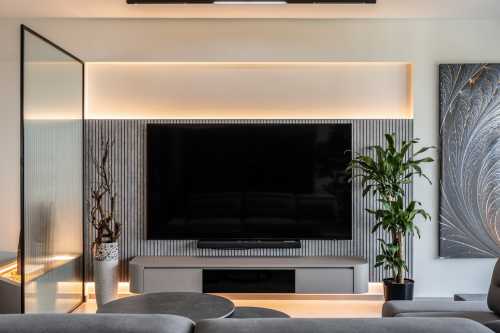 Contemporary Living Room at Matilda Court