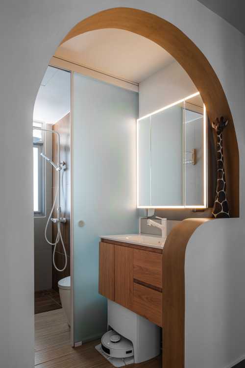 Country Bathroom at Qbay residences