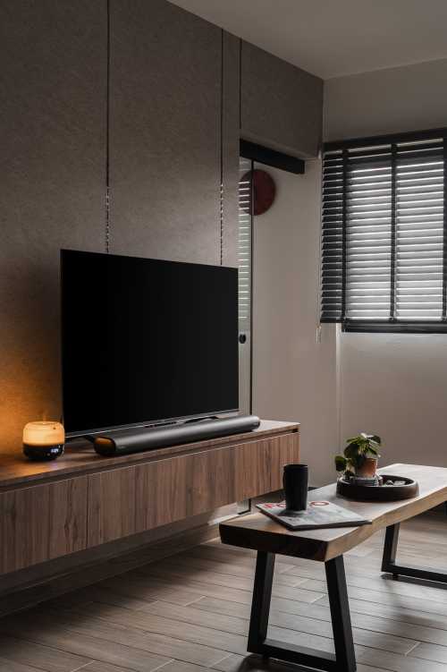 Contemporary Living Room at 668 Chander