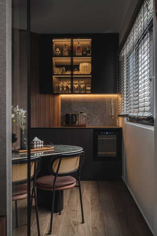 Contemporary Dining Room at 668 Chander