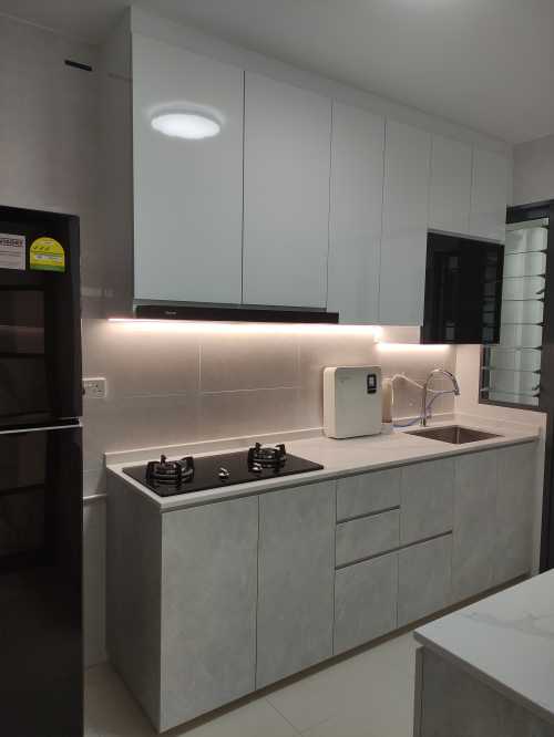 Scandinavian Kitchen at New HDB Rivervale Shores