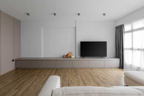 Scandinavian Living Room at 422 Northshore