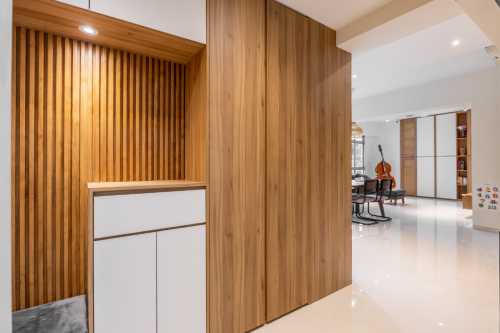 Minimalist Entryway at 10 AVA ROAD