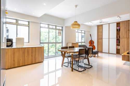 Minimalist Dining Room at 10 AVA ROAD