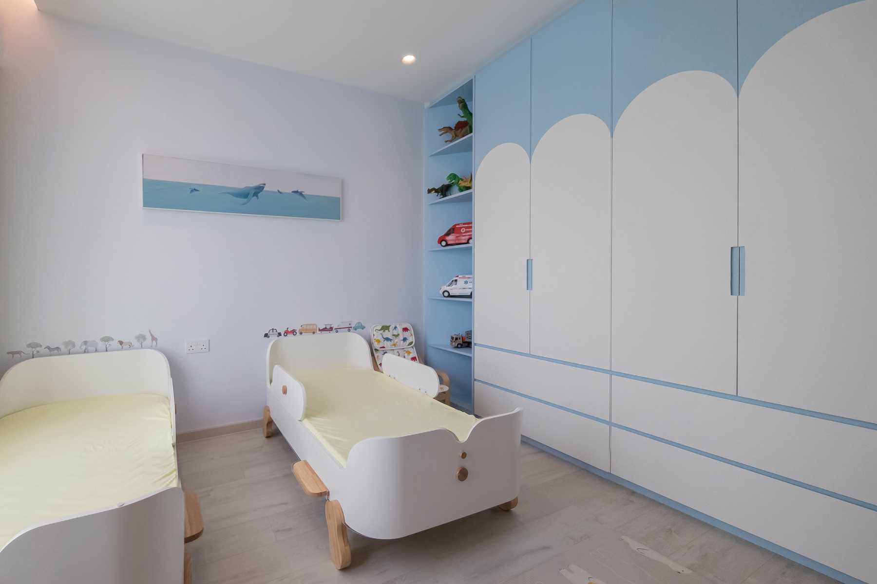 Scandinavian Kids Room with Toys and Children's Storage