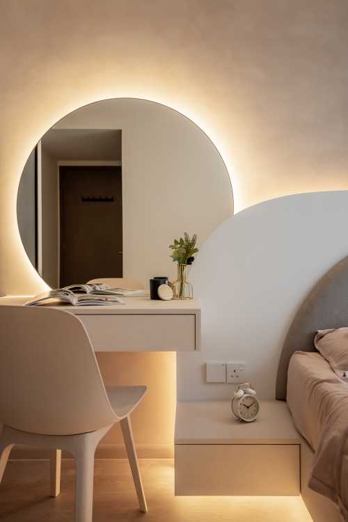 Minimalist Bedroom at 2 Bedroom Condo @ Affinity
