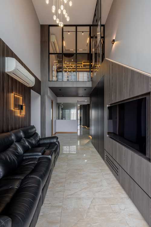 Minimalist Living Room at 68 UPPER SERANGOON VIEW