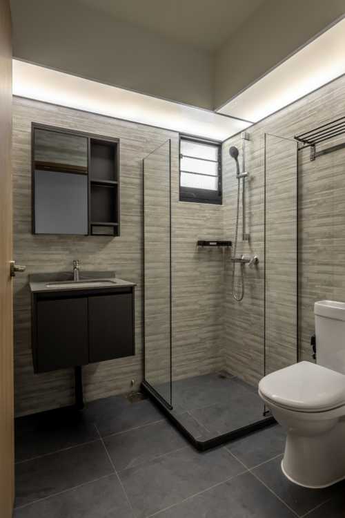 Modern Bathroom at 648 TAMPINES