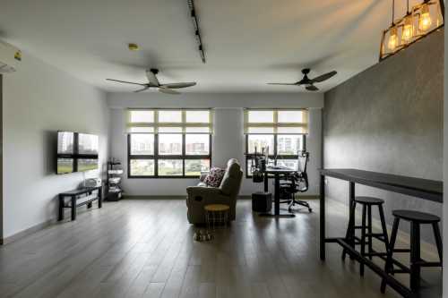 Modern Living Room at 648 TAMPINES