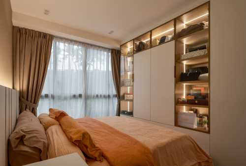 Contemporary Bedroom at The affinity  condo