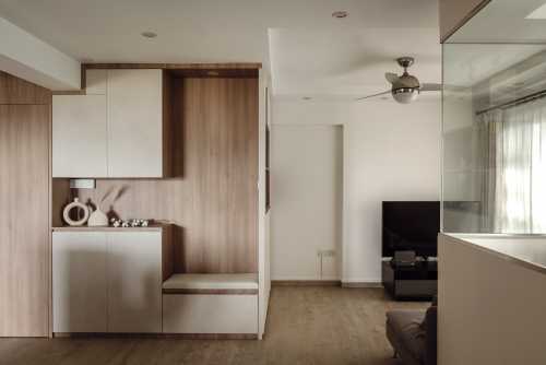 Scandinavian Living Room at Ghim Moh Link