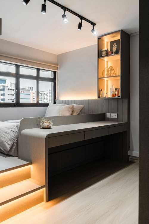 Contemporary Bedroom at Boon Lay Place