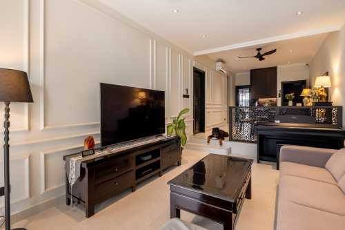 Modern Living Room at 2 Bedroom Condo @ Ang Mo Kio