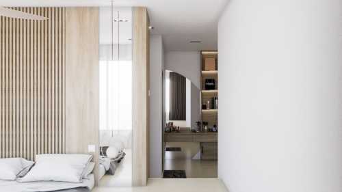 Contemporary Bedroom at Bishan Condo