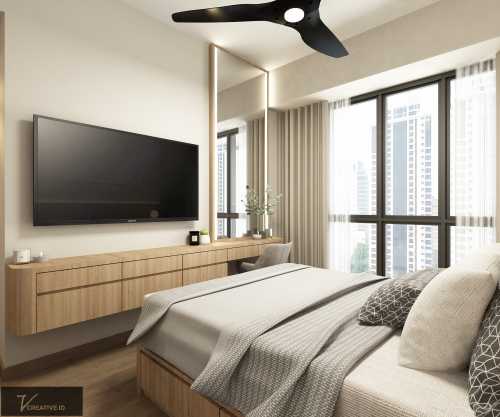 Contemporary Bedroom at AFFINITY