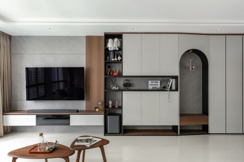 Contemporary Living Room at Sengkang East Drive