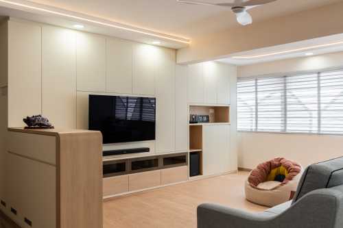 Scandinavian Living Room at 583 Pasir Ris