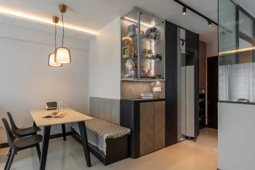 Contemporary Living Room at Resale 3 Bedroom HDB @ Bukit Batok