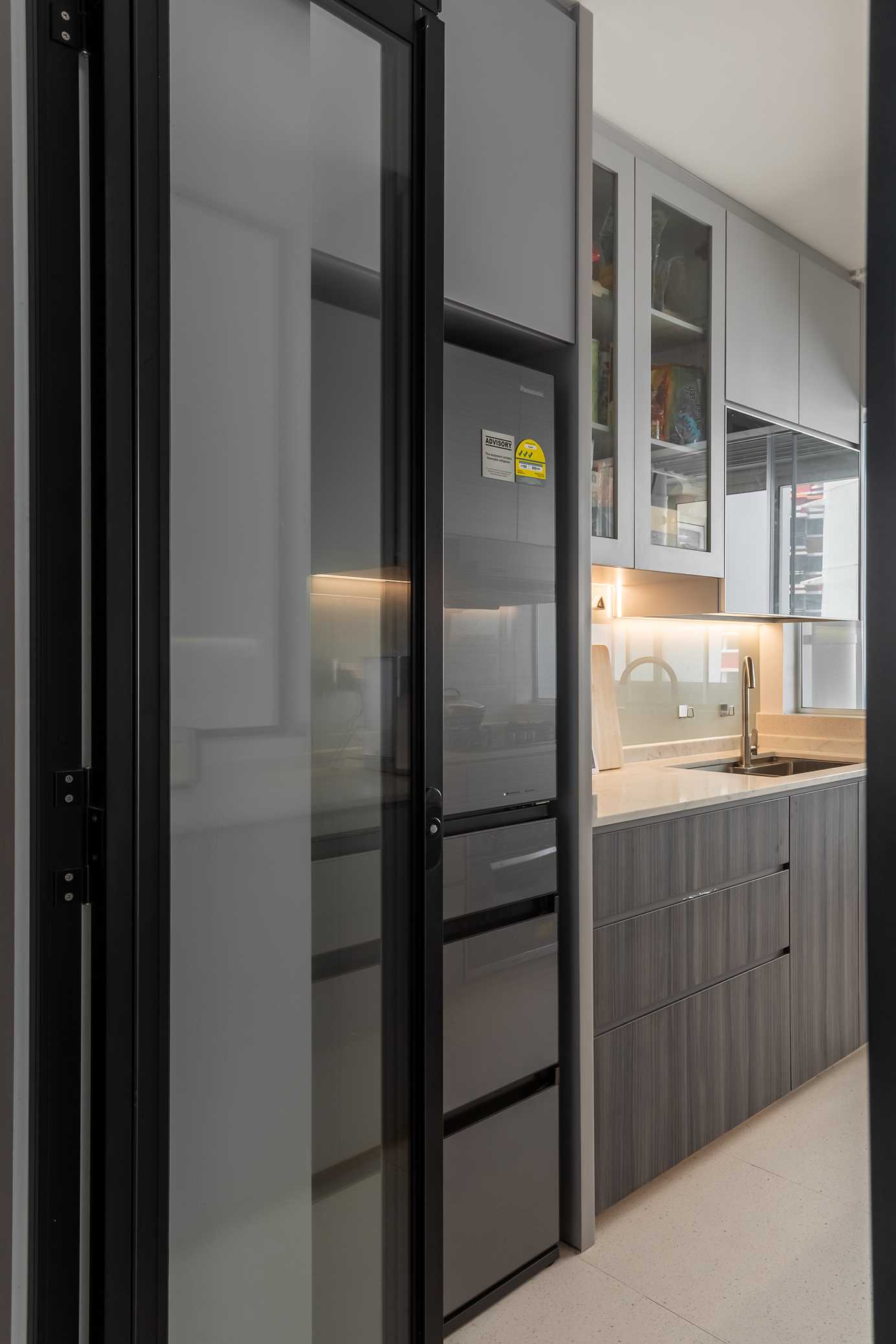 Contemporary Kitchen with Kitchen Window and Kitchen Accessories