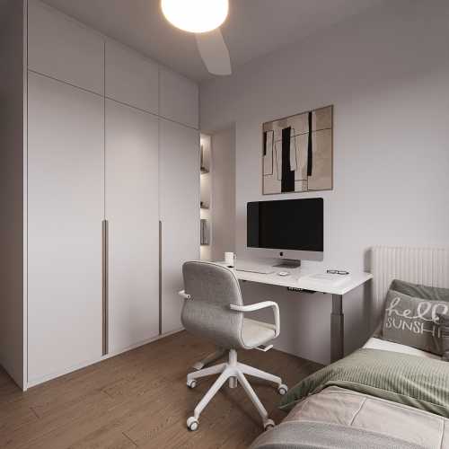 Contemporary Bedroom at 119B Alkaff Crescent