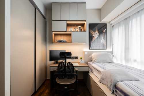 Contemporary Bedroom at NV Residence