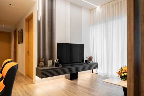 Contemporary Living Room at NV Residence