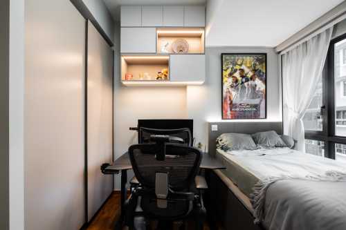 Contemporary Bedroom at NV Residence