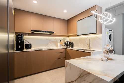 Contemporary Kitchen at Palms Garden