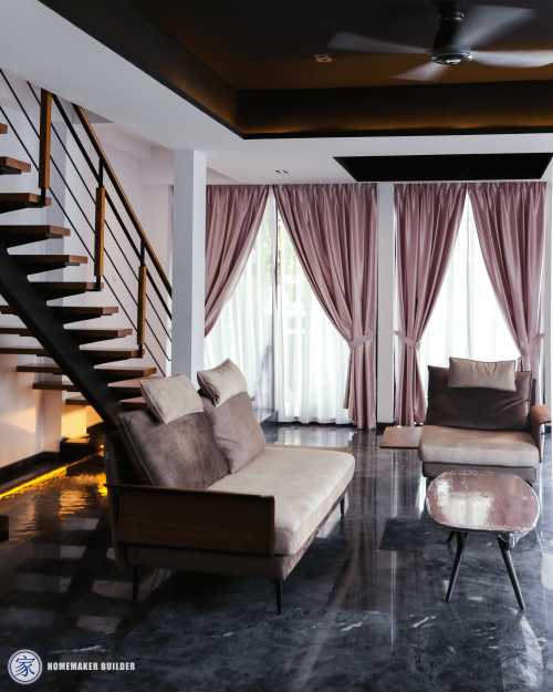 Modern Living Room at 10 Flower Road