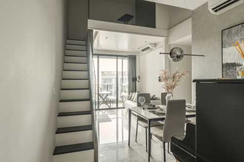 Contemporary Living Room at Parc Esta II