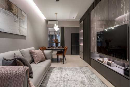 Modern Living Room at Tre Ver