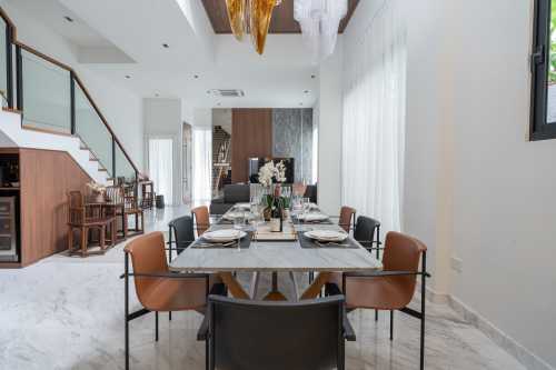 Modern Dining Room at Burghley