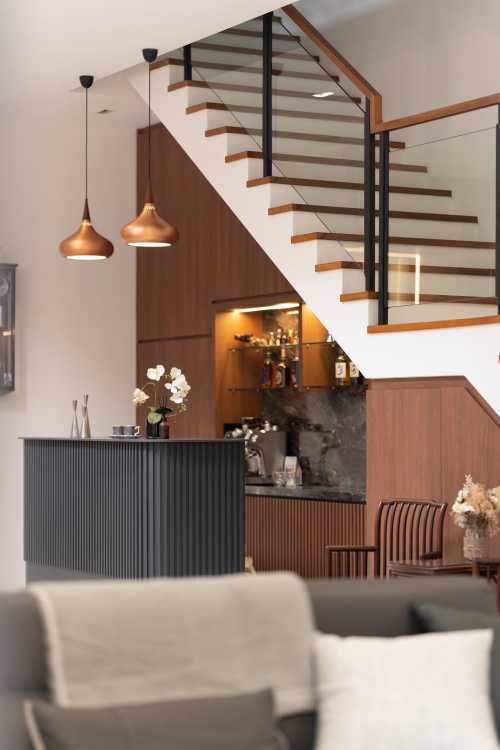 Modern Home Bar at Burghley