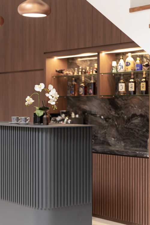 Modern Home Bar at Burghley