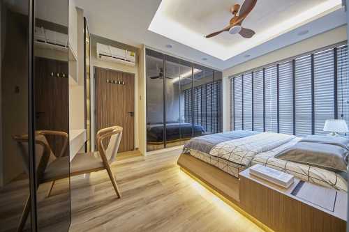 Contemporary Bedroom at Palm Gardens