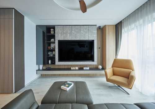 Contemporary Living Room at Palm Gardens