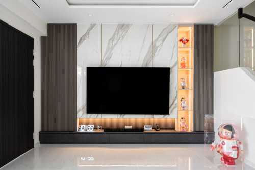 Contemporary Living Room at Limau Villas