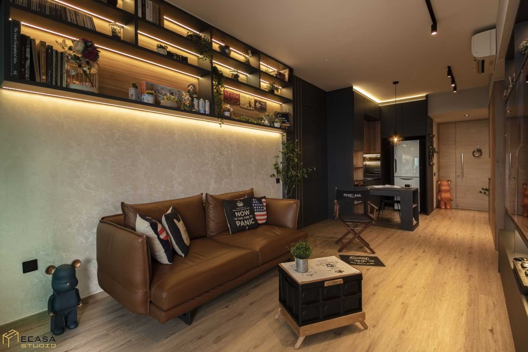 Contemporary Living Room with Sofa and Coffee Table