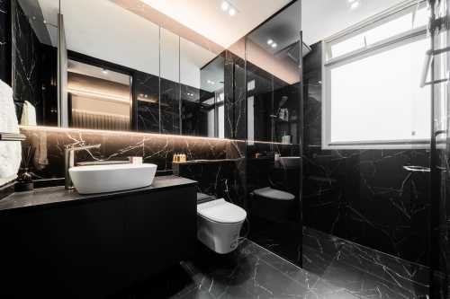 Modern Bathroom at Rivertrees Residence