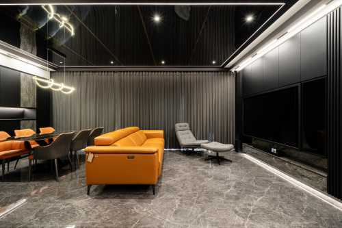 Modern Living Room at Rivertrees Residence